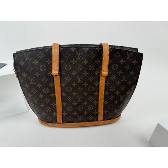 Louis Vuitton Brown Coated Canvas Monogram Babylone Zip Top Handle Bag - Picture 2 of 8